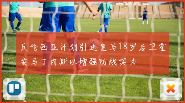 瓦伦西亚计划引进皇马18岁后卫霍安马丁内斯以增强防线实力